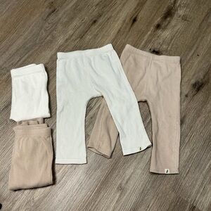 Lot of 4 Easy Peasy Ribbed Leggings | 12M | Organic Cotton